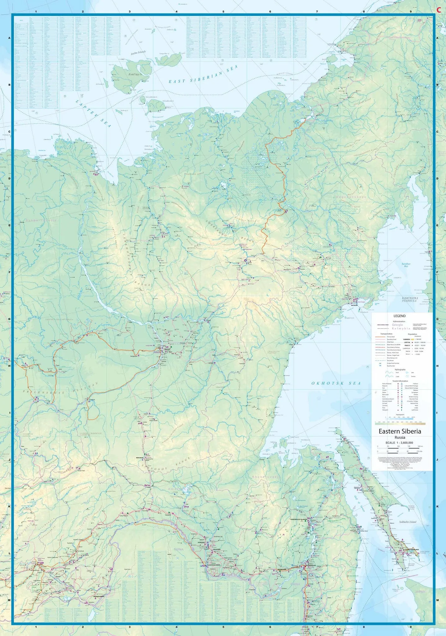 Kamchatka & Eastern Siberia ITMB Map