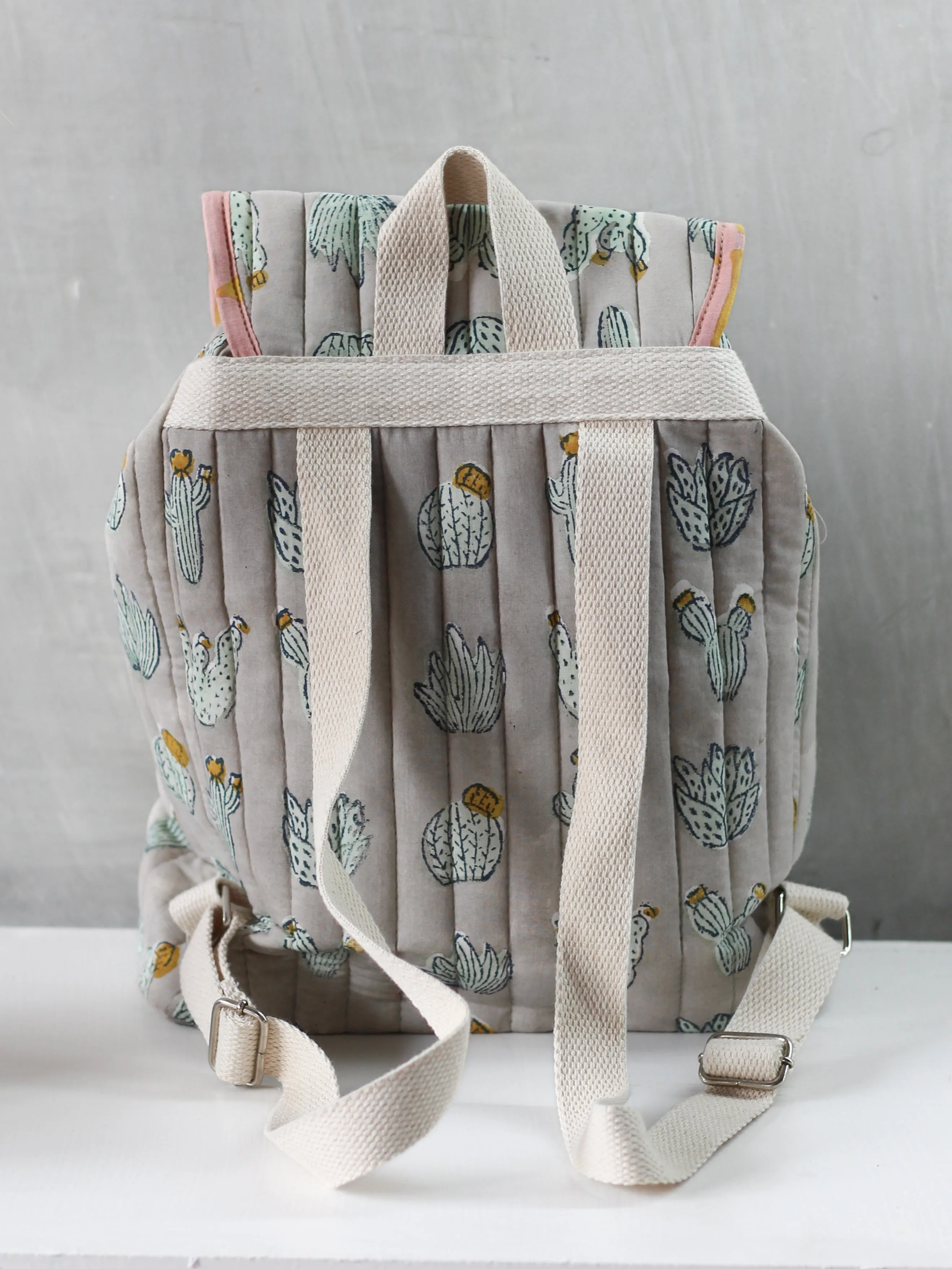 KIDS -GRAY CACTUS BAG