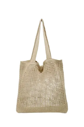 Knitted Tote Bag (Khaki Brown)