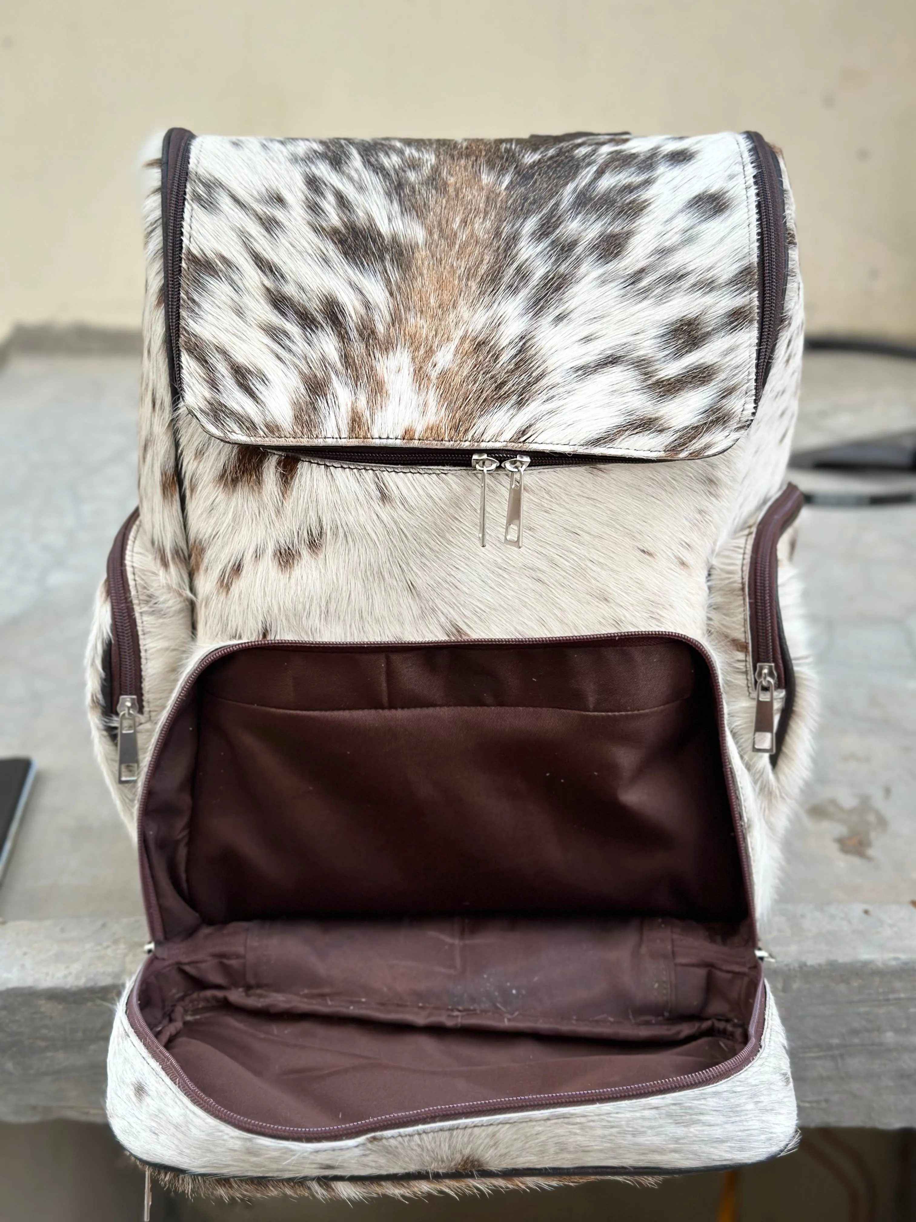 Laptop Bag Backpack Travel Bag Cowhide Customize  Bag