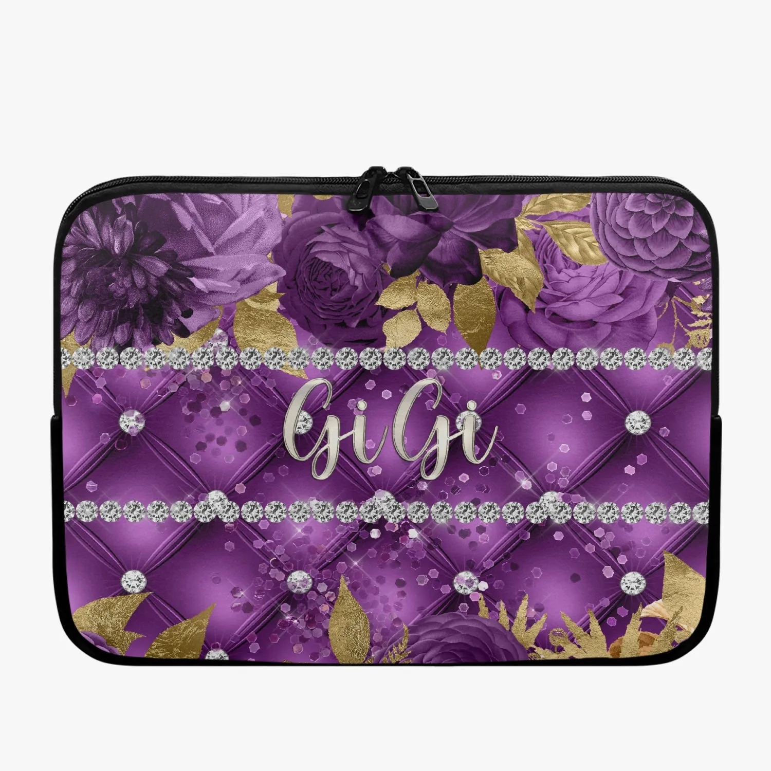 Laptop Sleeve - without handles - Purple Floral - GiGi