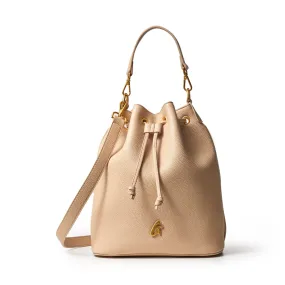 LARGE PEBBLE BUCKET BAG - NUDE