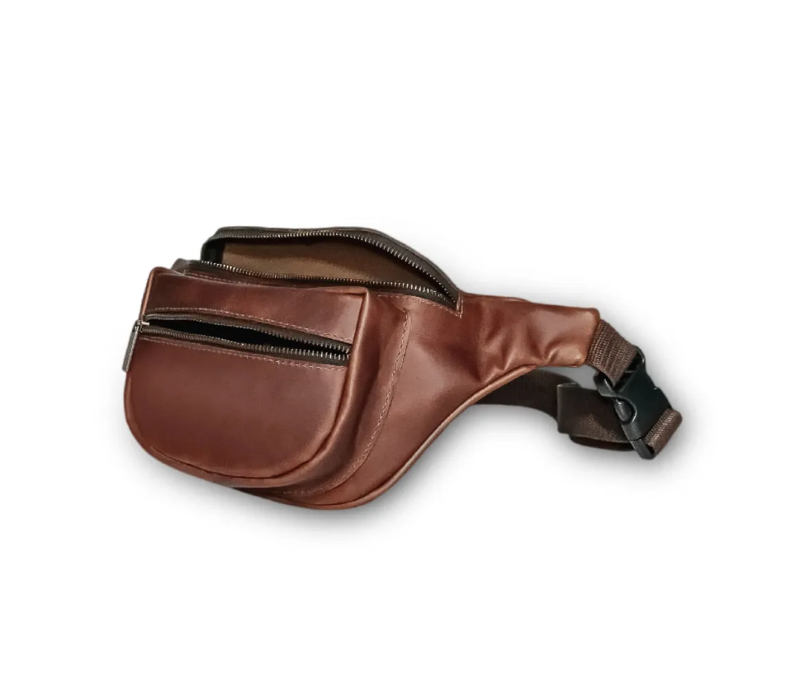 Leather Fanny Cross Body Bag