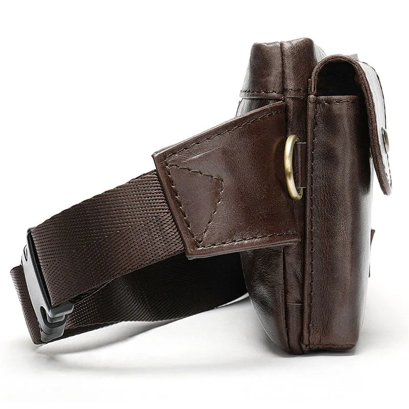 Leather Fanny Pack Waist Bags for Men