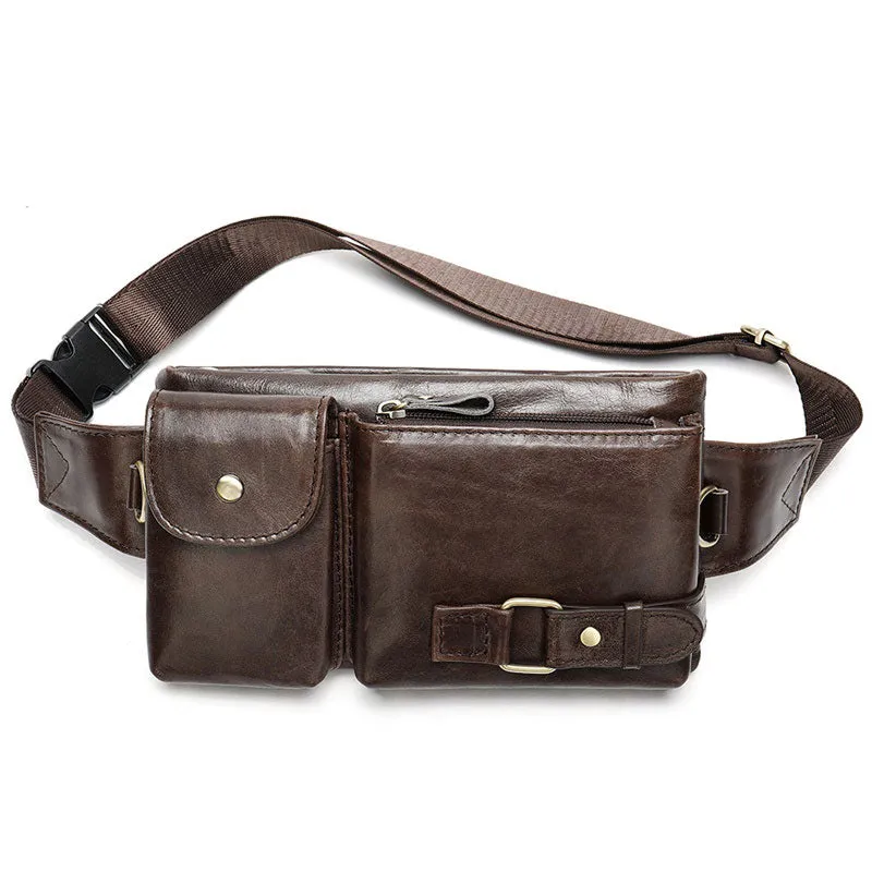 Leather Fanny Pack Waist Bags for Men