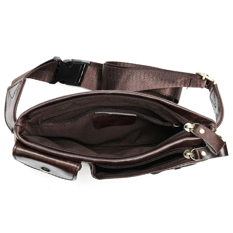 Leather Fanny Pack Waist Bags for Men