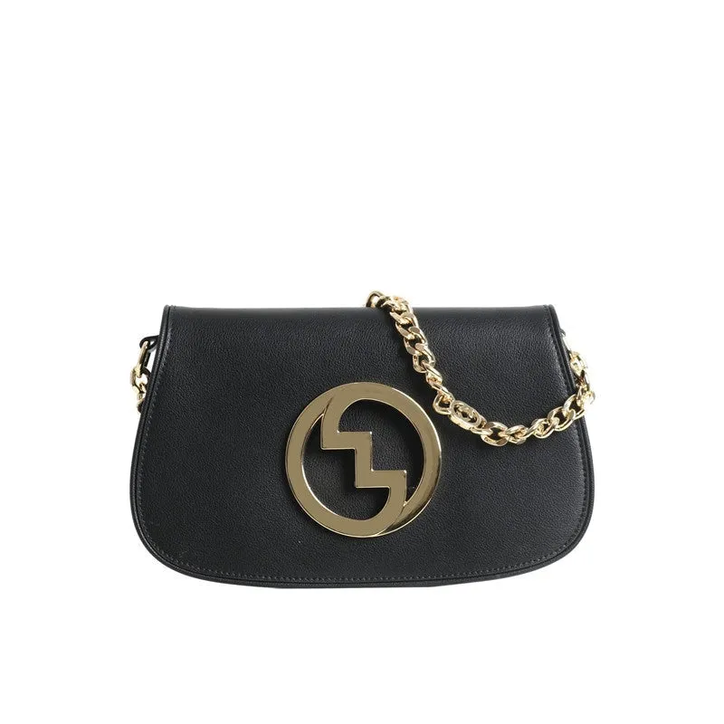 Leather Saddle Chain Shoulder Bag