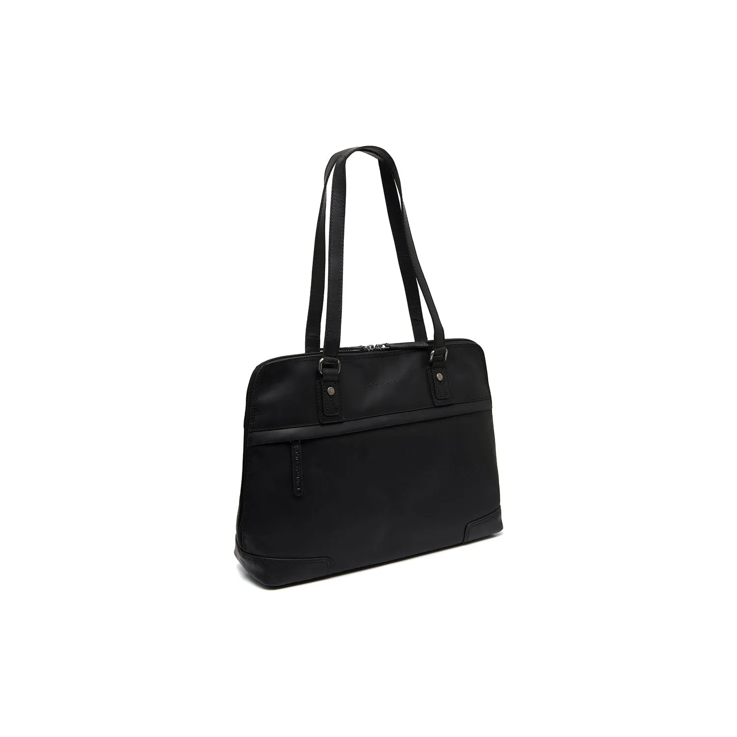 Leather Shoulder Bag Black Branson