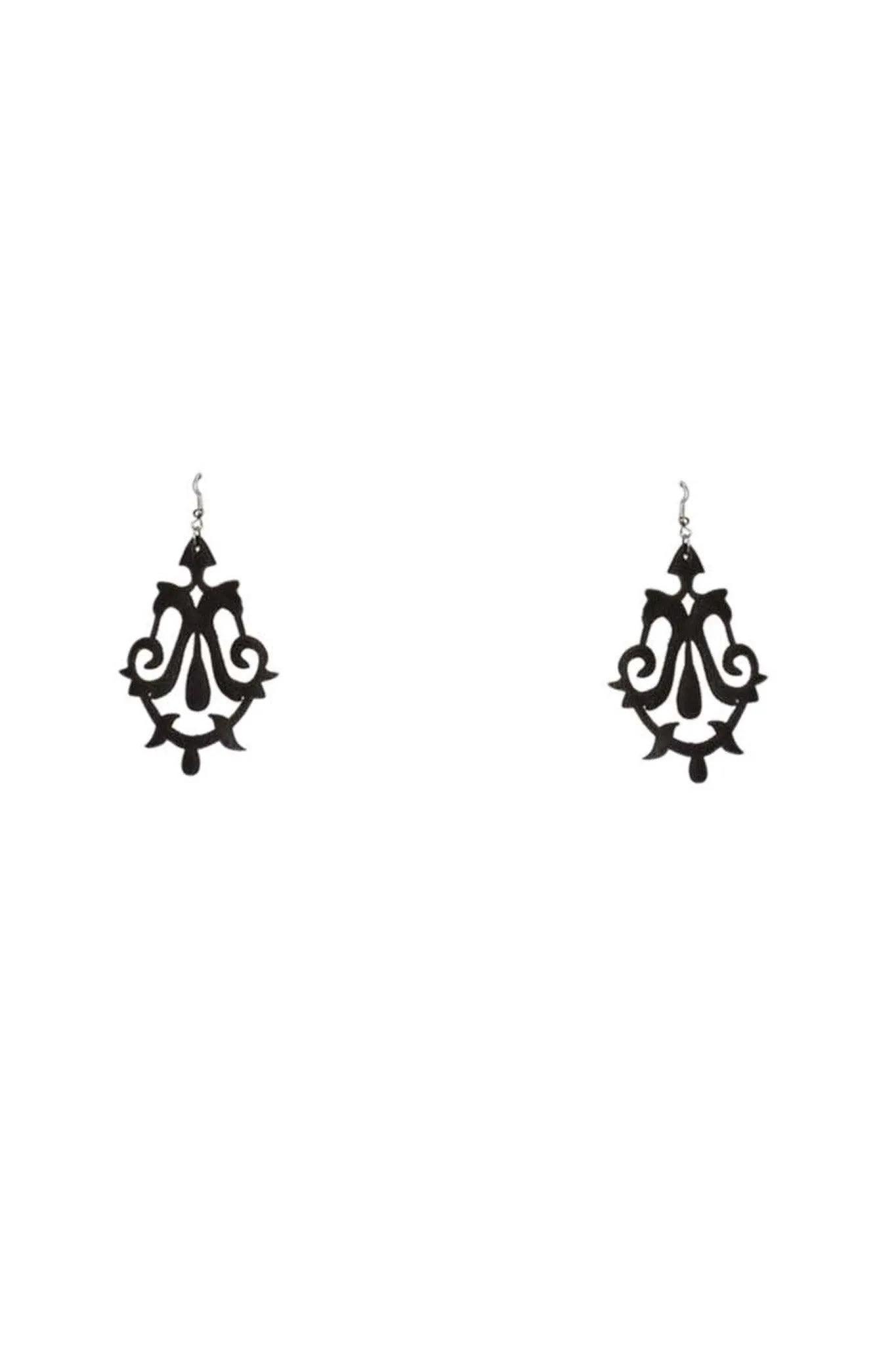 Lilly Lasercut Leather Earrings