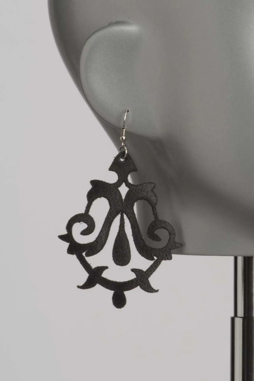 Lilly Lasercut Leather Earrings