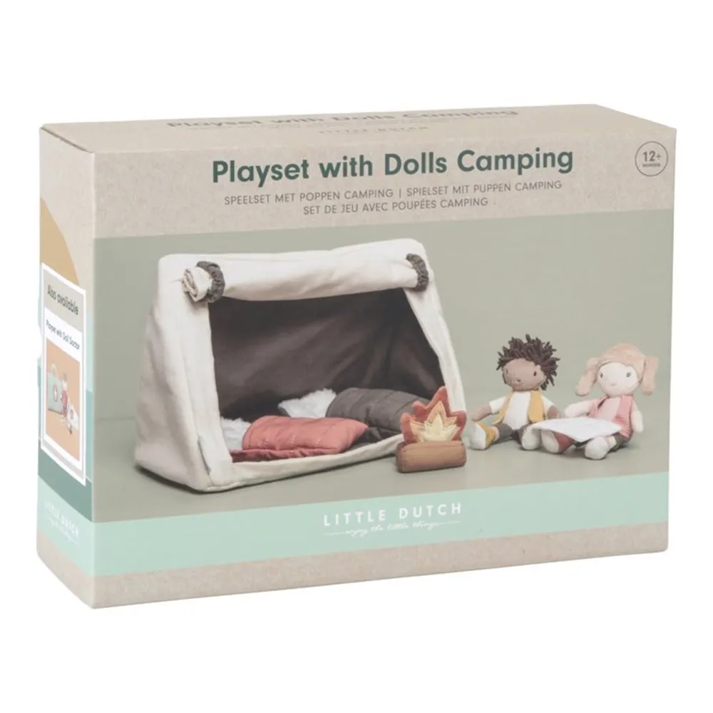 Little Dutch Jake & Anna Doll Playset – Camping