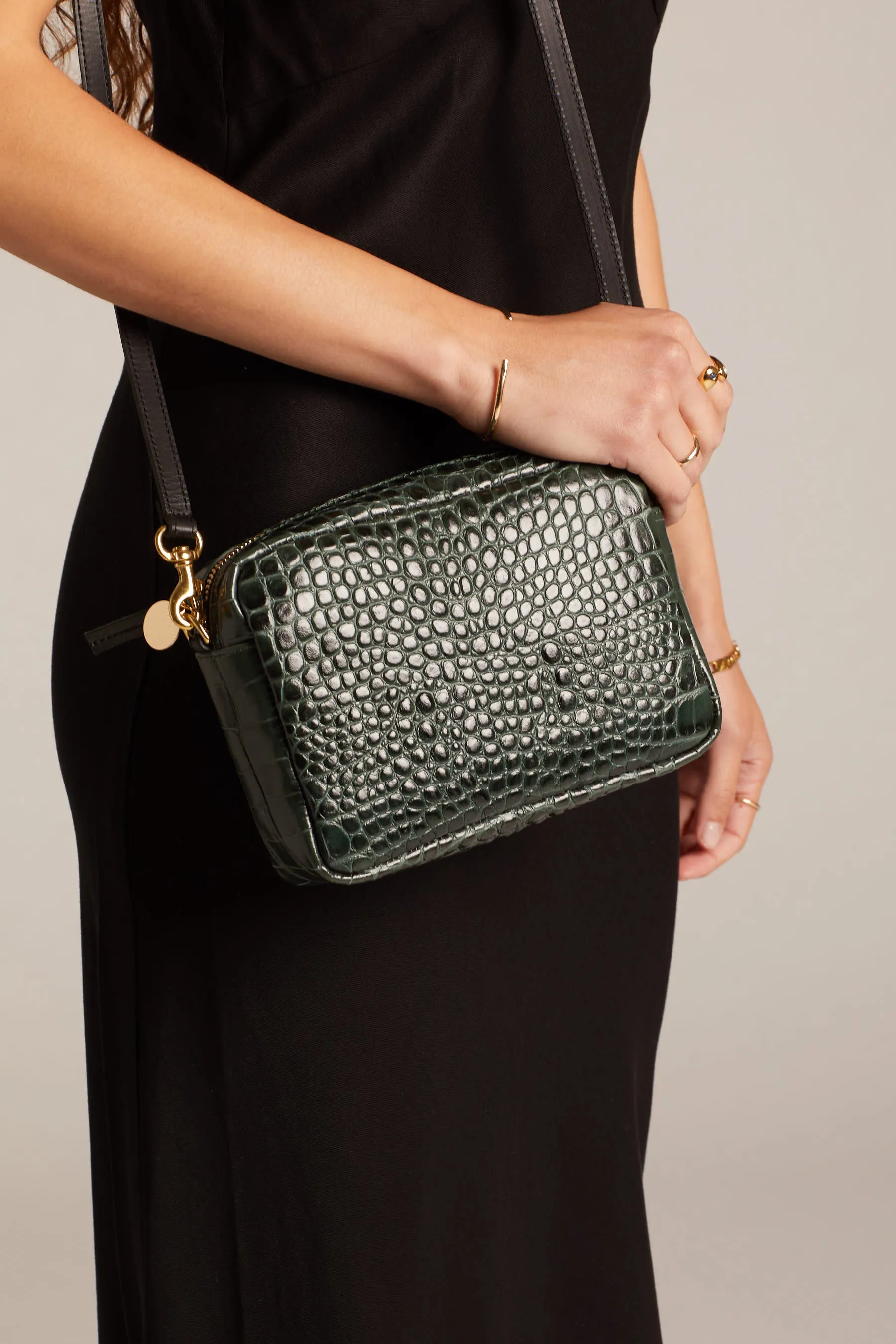 Loden Croco Midi Sac