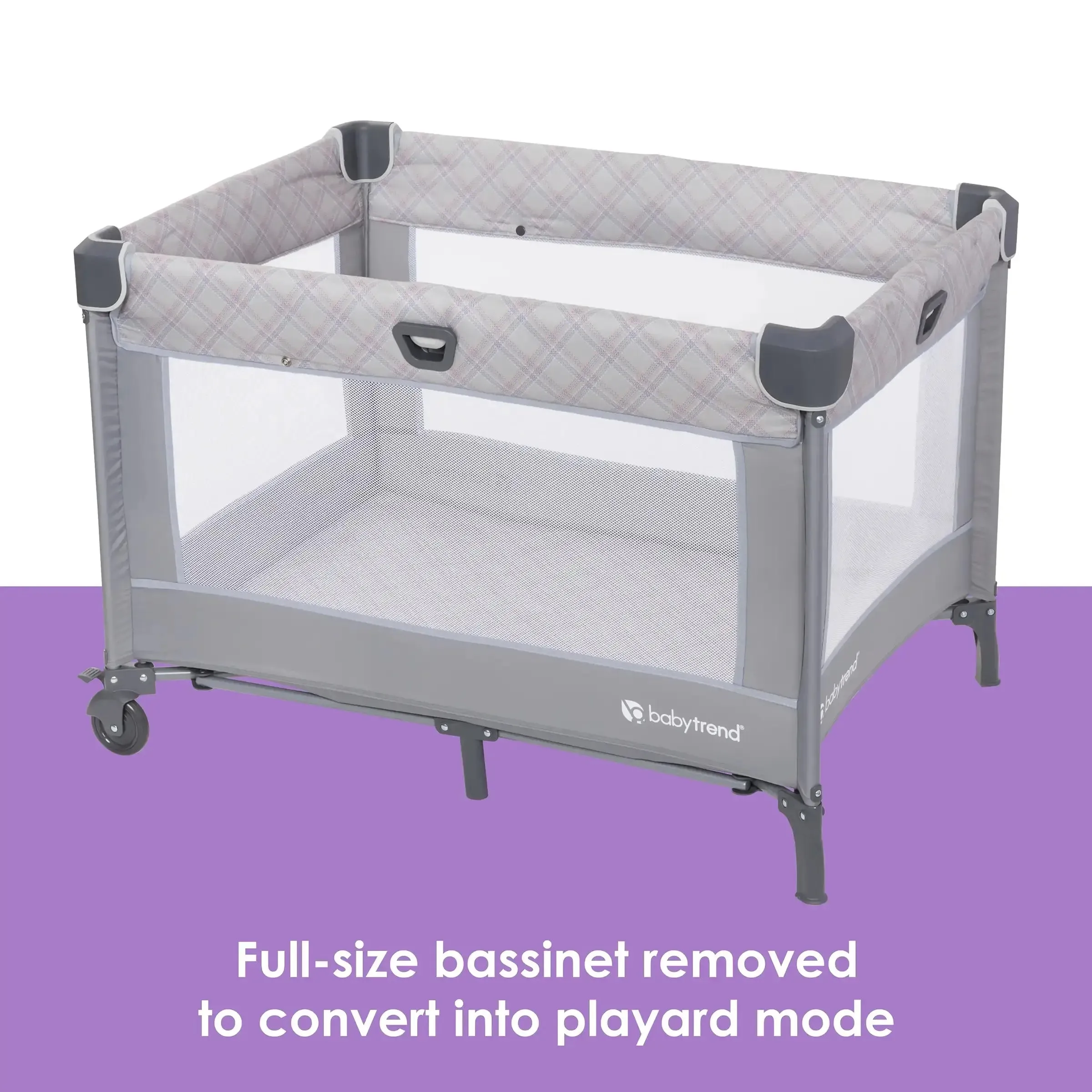 Lullaby Nursery Suite EZ-Fold Playard with Portable Rocking Lounger in Madrid Plaid (Target Exclusive)