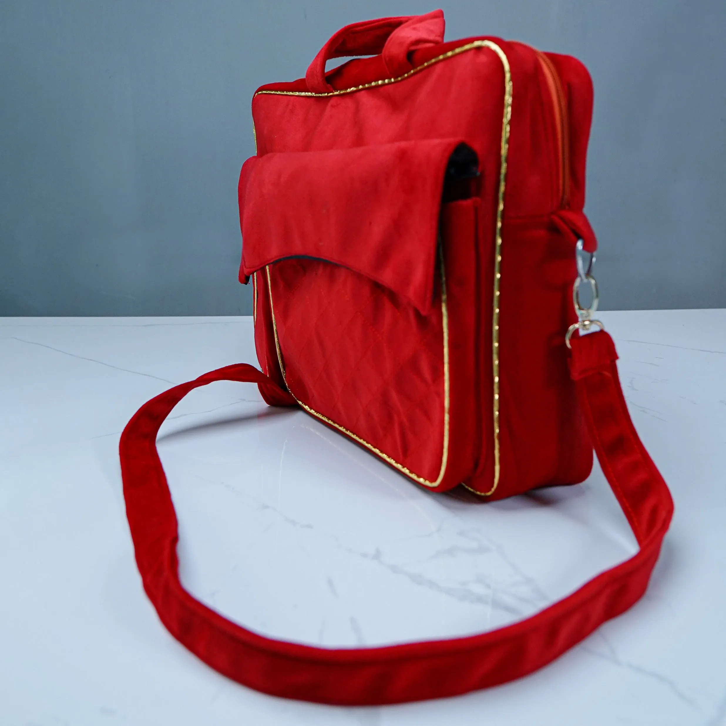 Luxe Velvet Laptop Bag