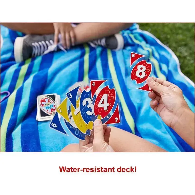 ?Mattel - UNO Splash Card Game for Outdoor Camping