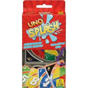 ?Mattel - UNO Splash Card Game for Outdoor Camping