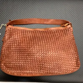 Milo 087 Rosa Leather Woven Satchel