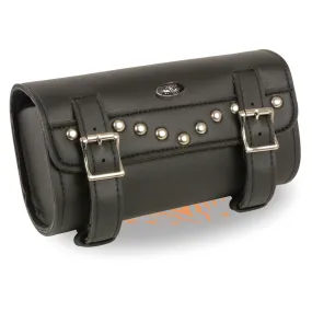 Milwaukee Performance SH49801 Black PVC Large Two Buckle Studded Tool Bag for Motorcycles