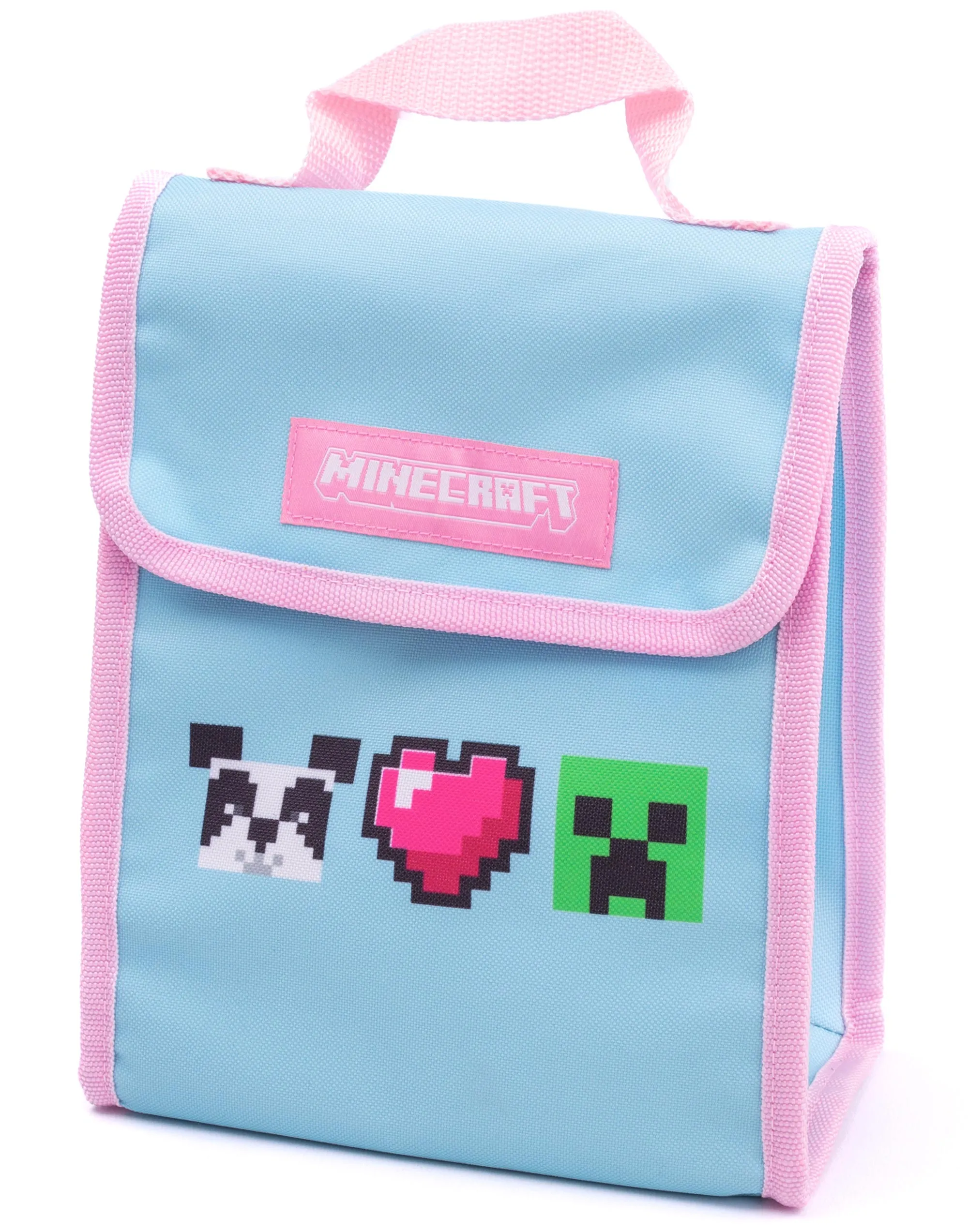 Minecraft Creeper Girls Blue 4 Piece Backpack Set