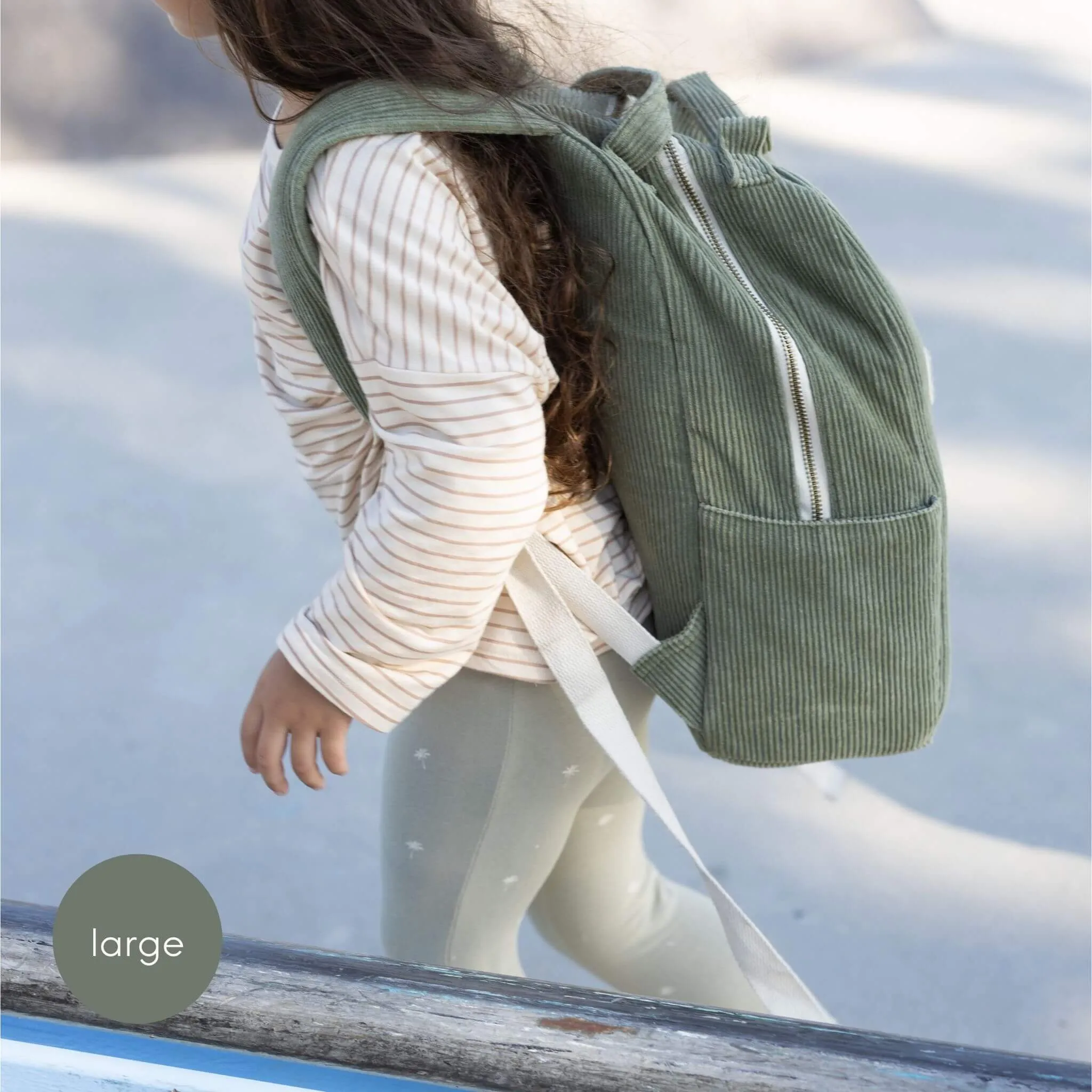 Mini Muse Organic Backpack - Olive