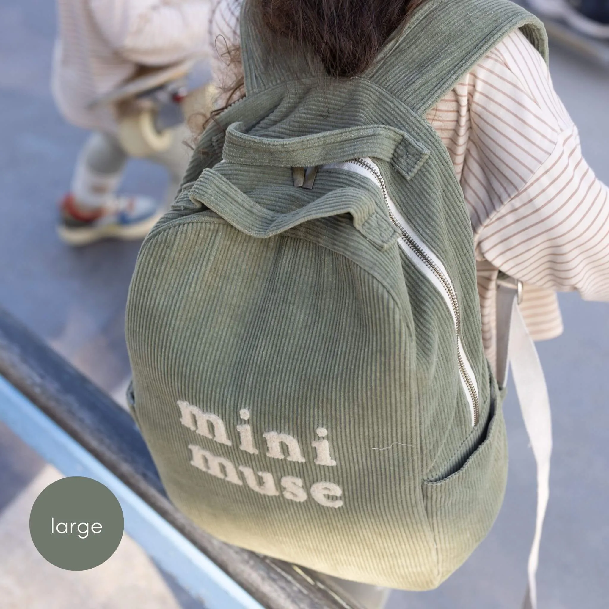 Mini Muse Organic Backpack - Olive