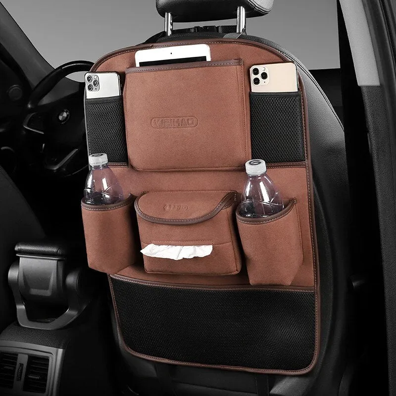 Multi-Pocket Car Back Seat Storage Organizer