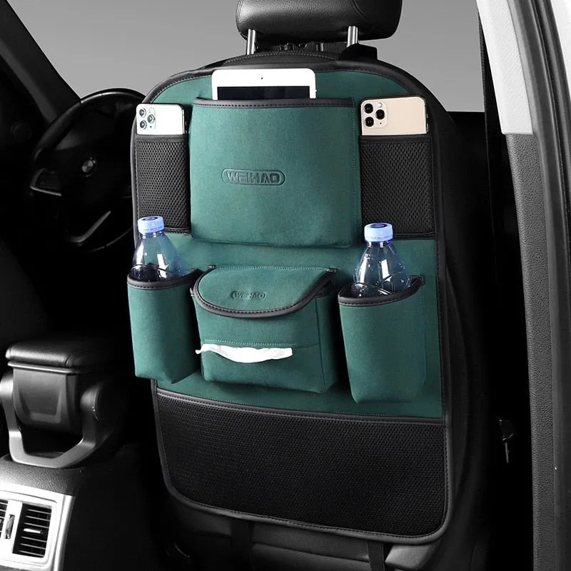 Multi-Pocket Car Back Seat Storage Organizer