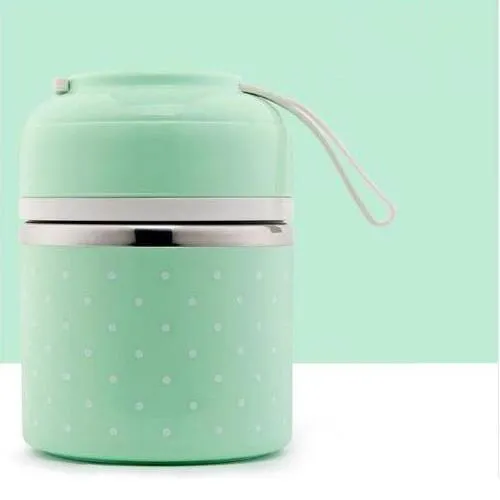 Multilayer Cute Thermal Lunch Box Stainless Steel Food Container