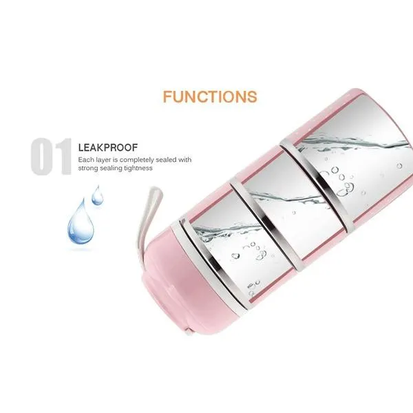 Multilayer Cute Thermal Lunch Box Stainless Steel Food Container