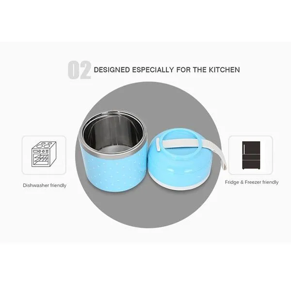 Multilayer Cute Thermal Lunch Box Stainless Steel Food Container