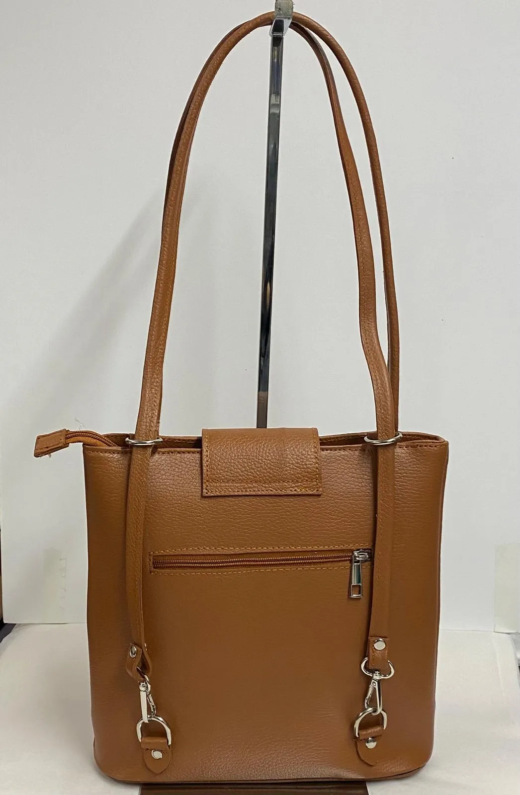 Multiway Leather Bag - Chestnut