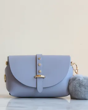 'My Passport' Barrel Bag | Lilac Grey Strass