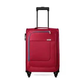 OPTIMA Prion Softside Expandable Roller Luggage (24inch Colour -Red)