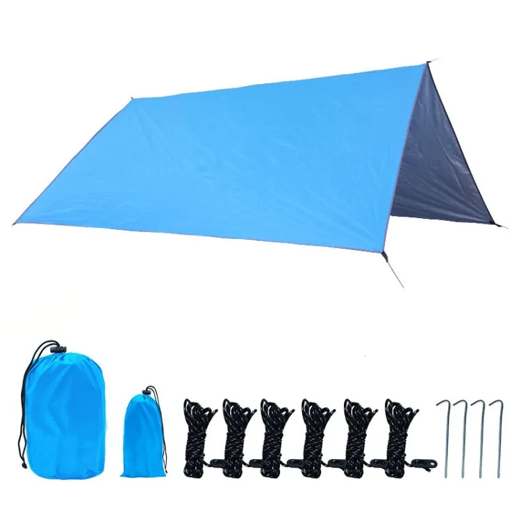 Outdoor Camping Supplies Multifunctional Camping Sunshade Waterproof And Moisture-Proof Mat Ultra-Light Sky,Size: 300 x 300cm (Sky Blue)