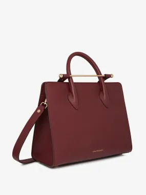 Oxblood The Strathberry midi tote bag