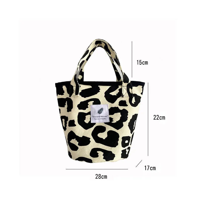 Paziye Leopard Print Large Capacity Tote