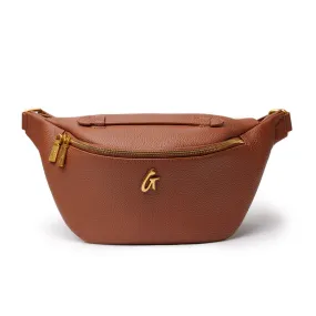 PEBBLE FANNY PACK - BROWN