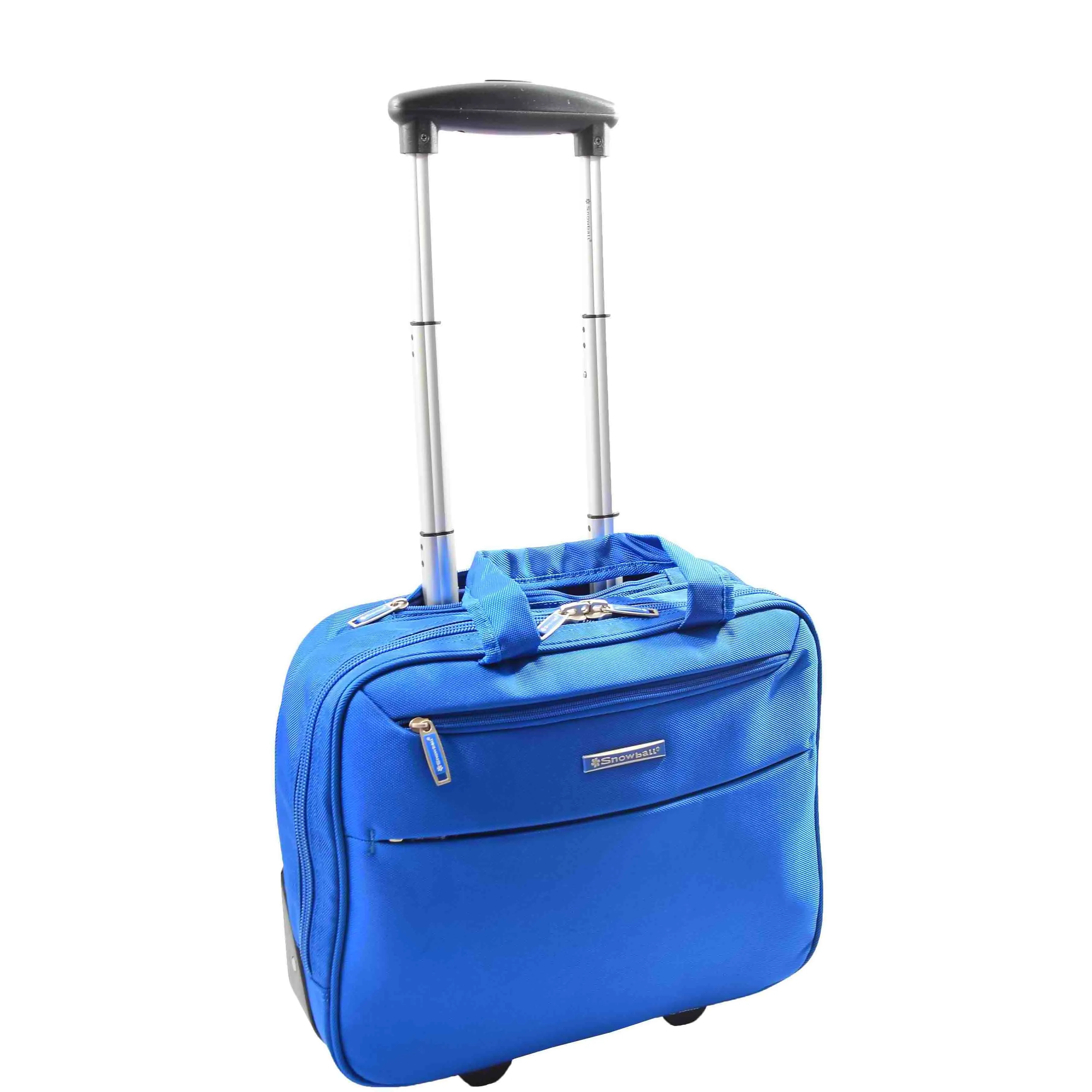 Pilot Case Roller Briefcase Business Travel Carry-on Cabin Size Laptop Bag A681 Blue