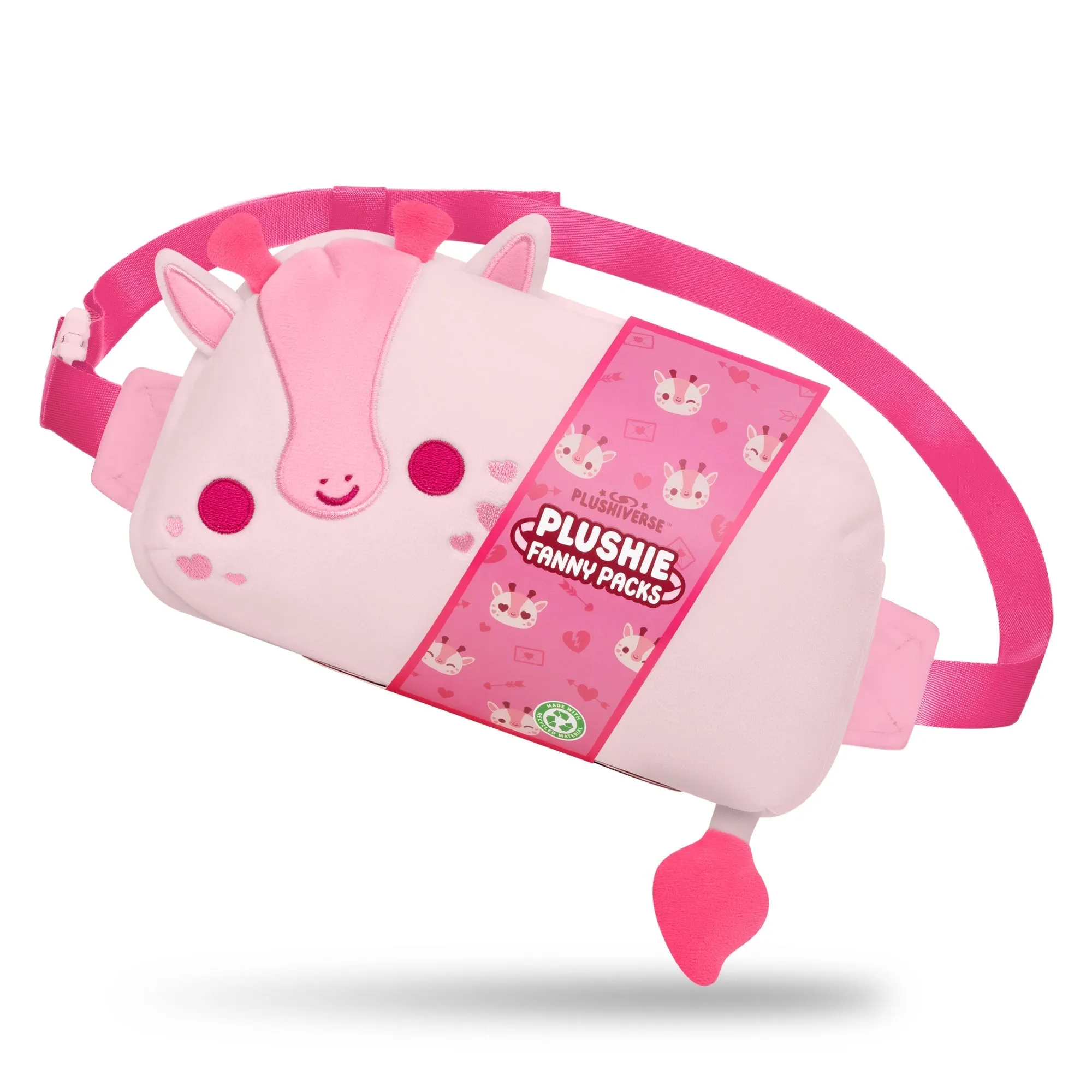 Plushiverse Blushing Giraffe Plushie Fanny Pack