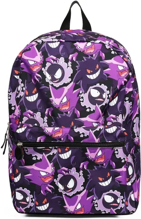 Pokemon Gengar Evolution All over Print Purple Backpack