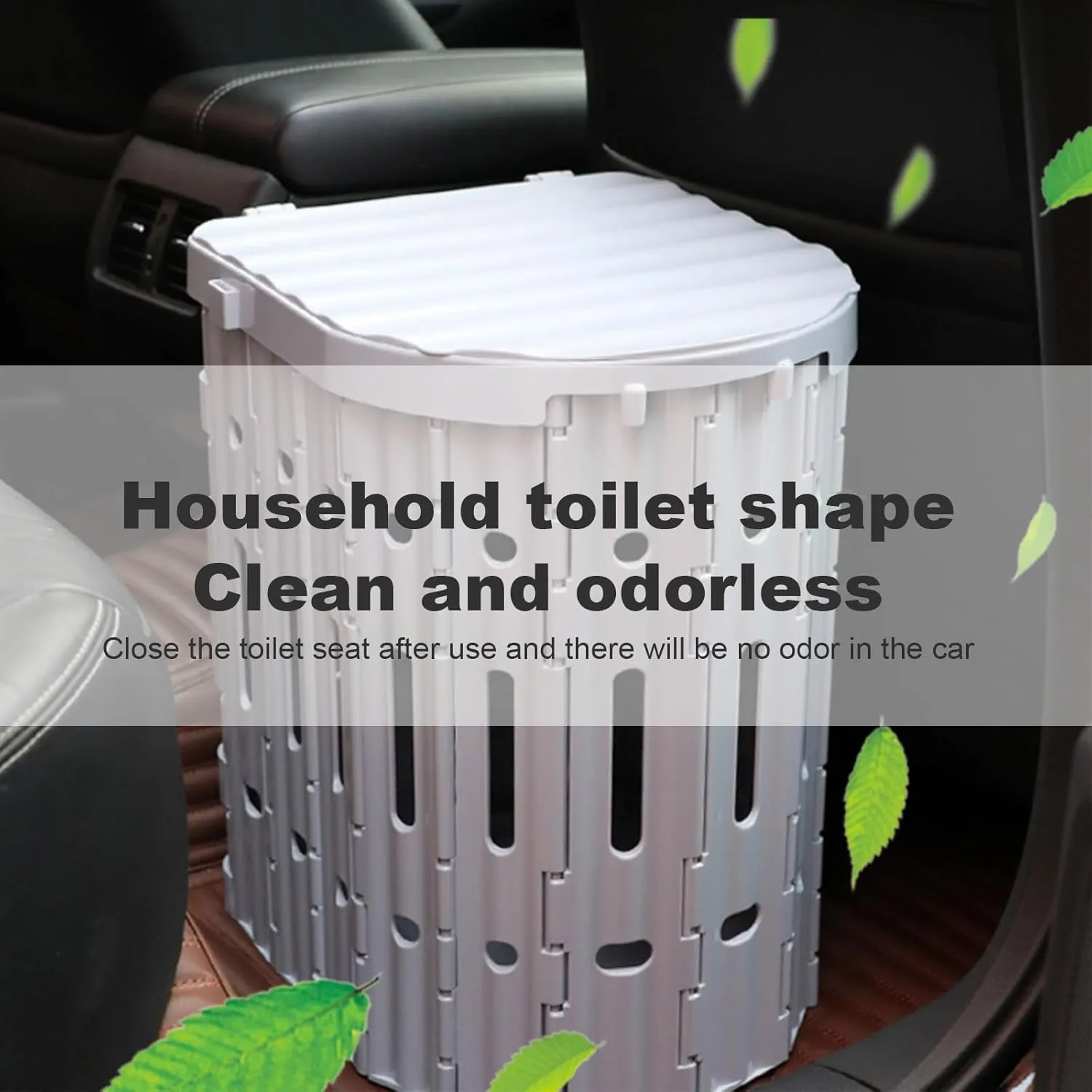 Portable Camping Toilet with Lid -41cm