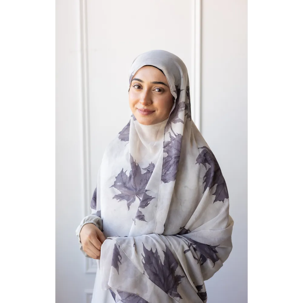 Printed Chiffon Hijab - Moonflower