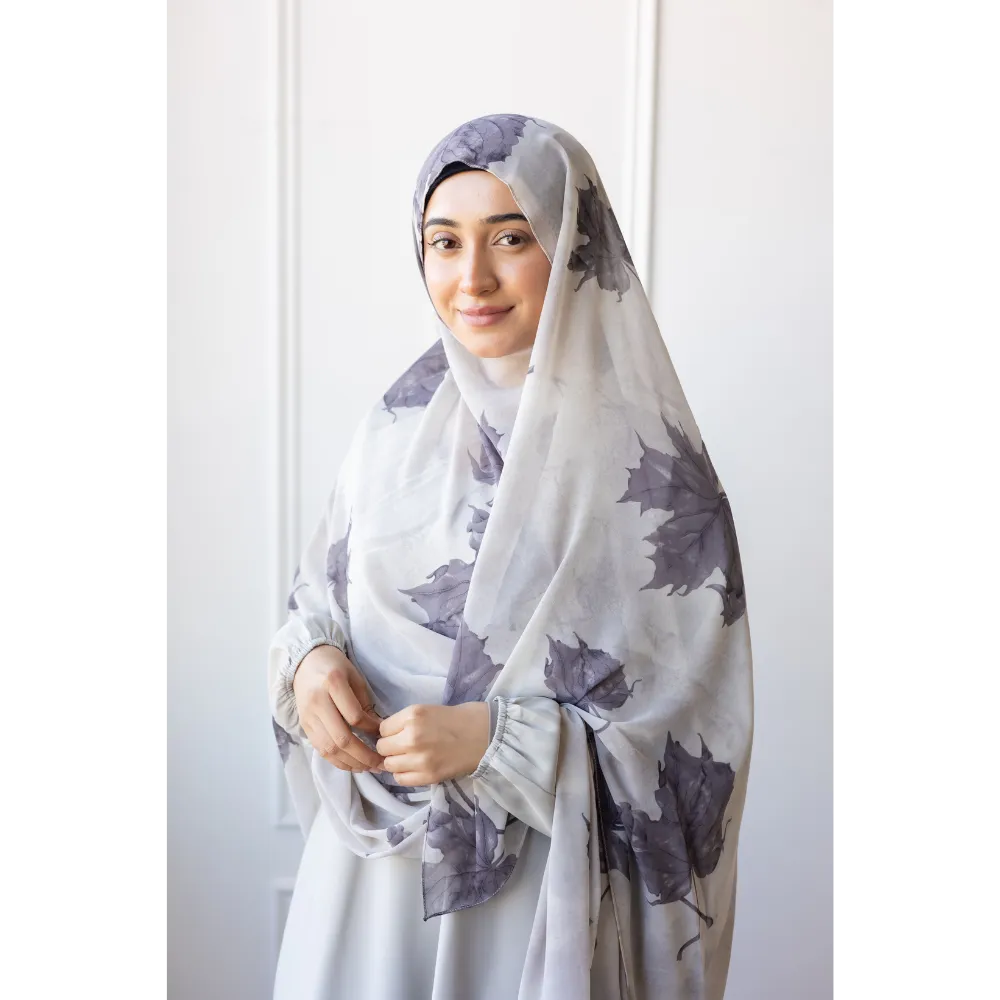 Printed Chiffon Hijab - Moonflower