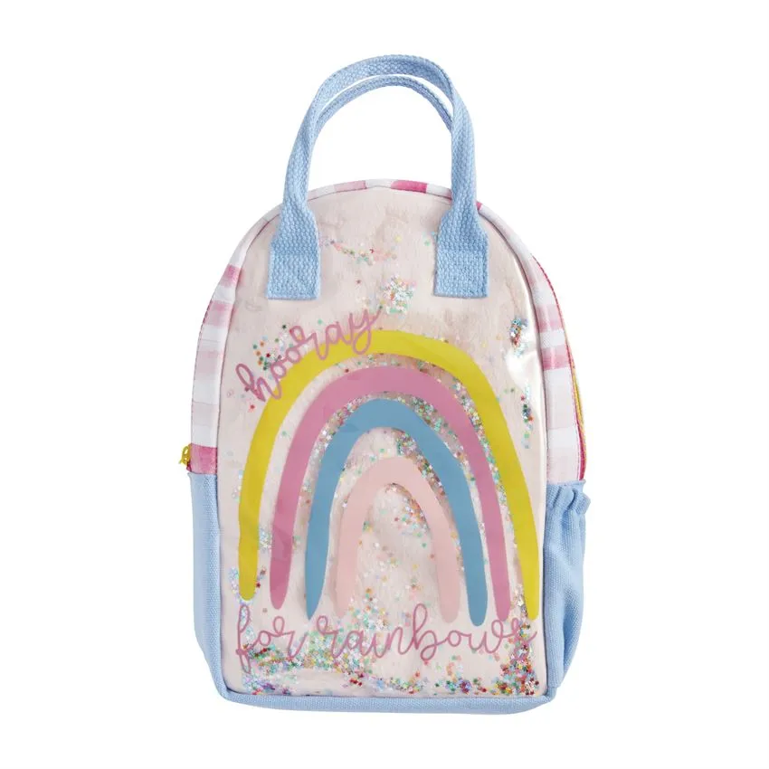 RAINBOW VINYL BACKPACK BY MUD PIE