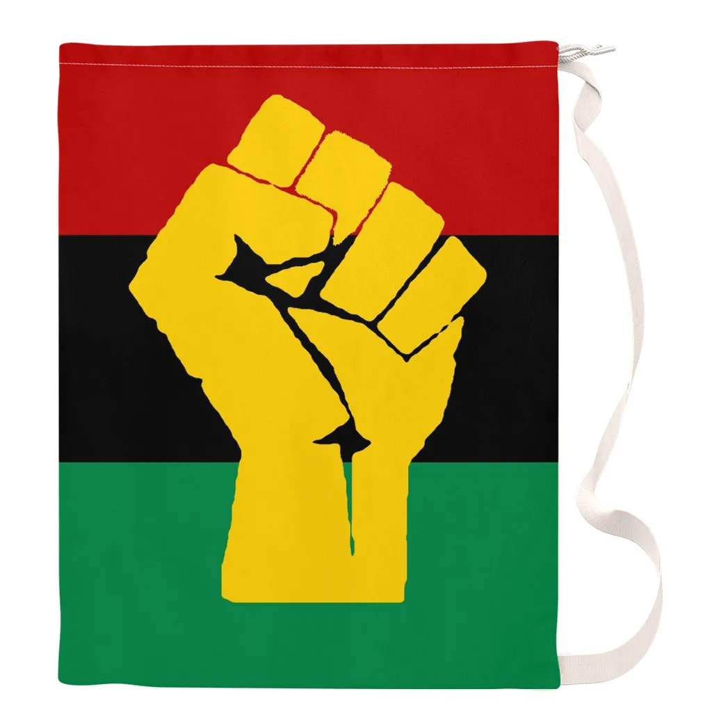 RBG Flag Fist Laundry Bag