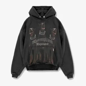 Represent | THOROUGHBRED HOODIE  { VINTAGE BLACK