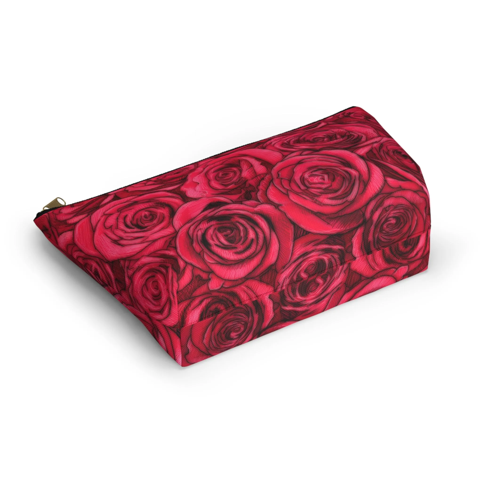 Rose Accessory Pouch w T-bottom