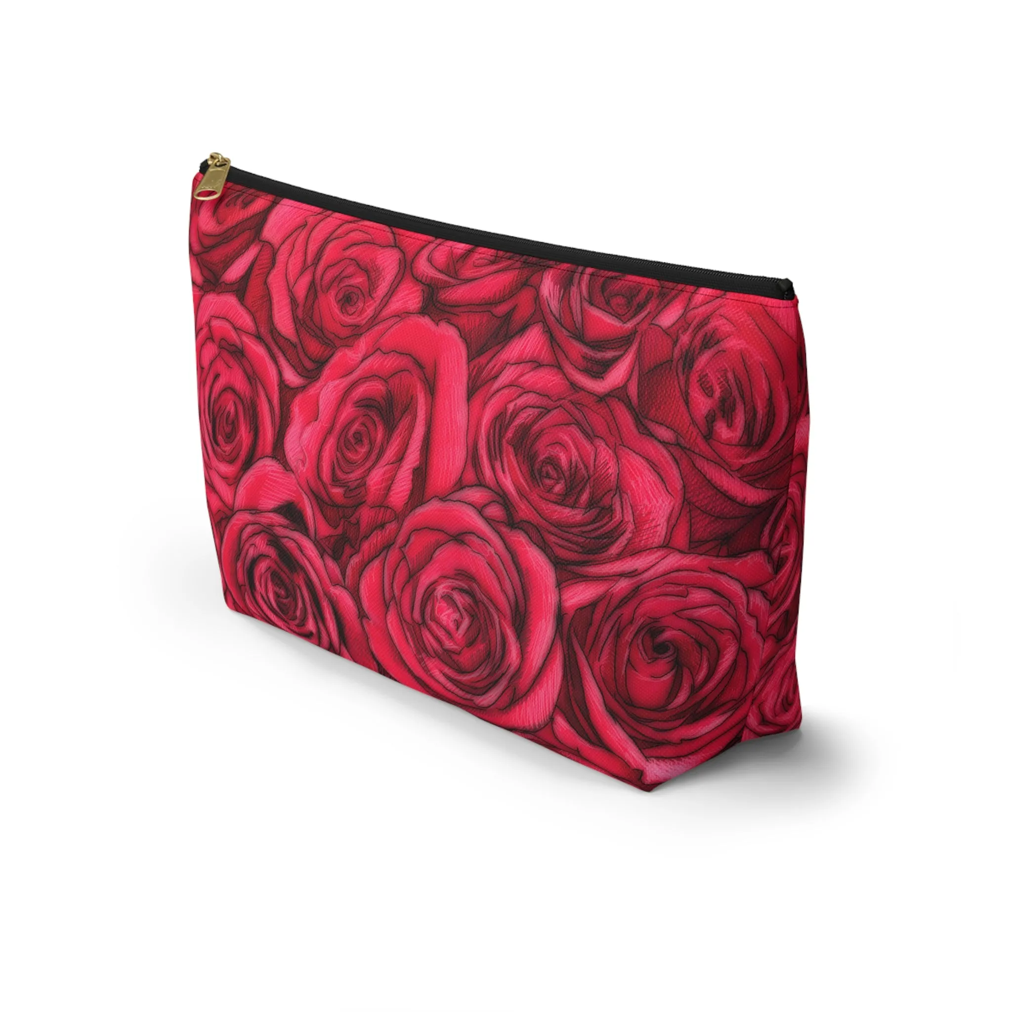 Rose Accessory Pouch w T-bottom