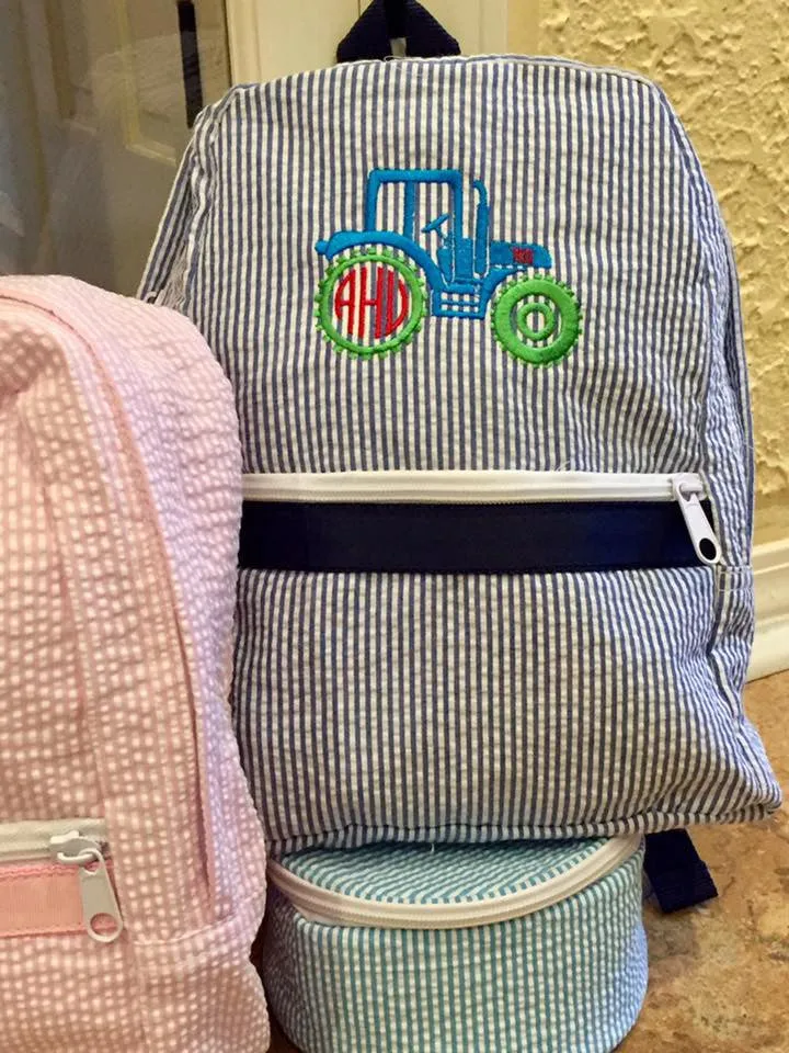 Seersucker Backpack