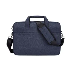 Shockproof Business Laptop Shoulder Bag- Navy Blue